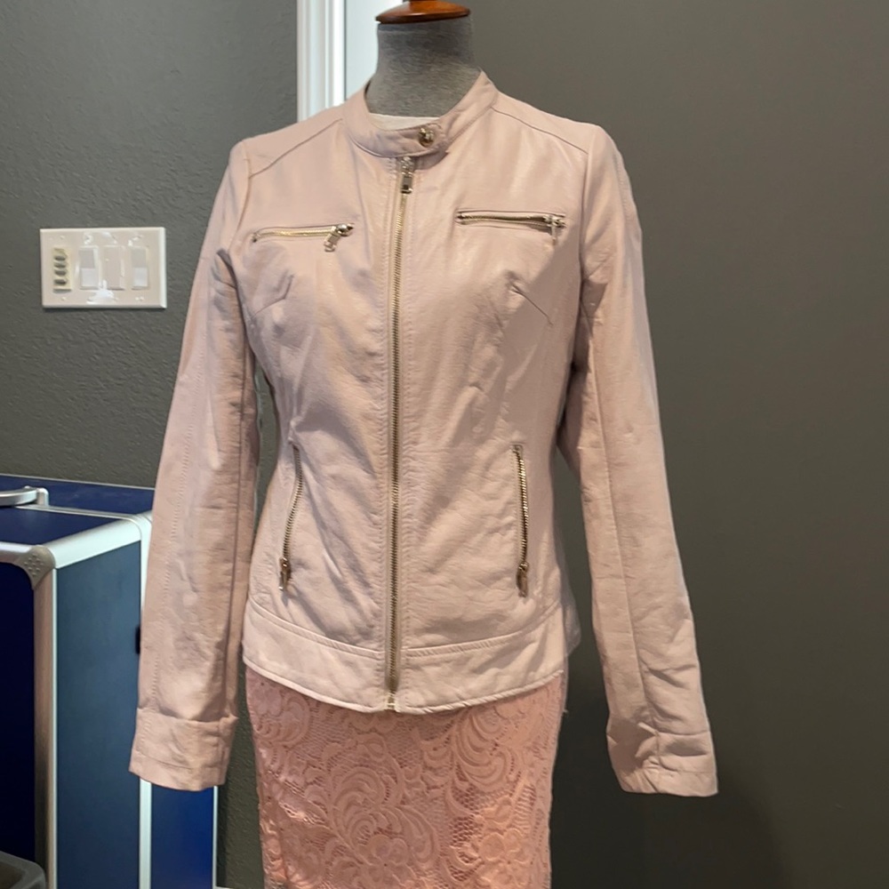 CAVALINI BRAND FAUX LEATHER JACKET